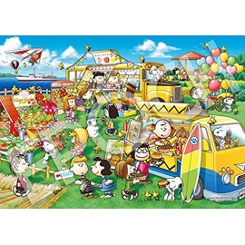 Epoch 03-079 108-Piece Jigsaw Puzzle, Peanuts Market Van, 7.2 x 10.1 inches (18.2 x 25.7 cm), Includes Glue, Spatula and Point Card