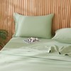JSD 100% Cotton Sheet Set Twin, Sage Green Cooling Bed