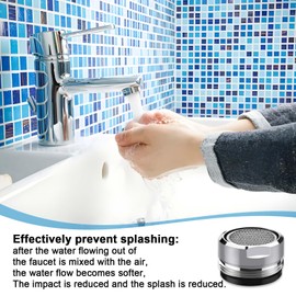 XIATIAN Tap Aerator M24 [6 Pack], Tap Faucet 24mm Male with Gasket, Water Saver Tap Filter Replacement Part, Faucet Aerator for Kitchen Bathroom Shower