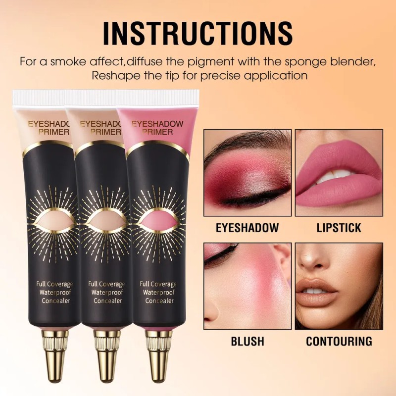 Prebase Para Sombras De Ojos: Base De Ojos Multiuso, Crema