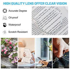 WEMOOTANTS Large Square Blue Light Blocking Reading Glasses Computer Readers 1.00 1.50 2.00 2.50 3.00 3.50 Transparent 3.5