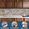 Yipscazo 40 Sheets Peel and Stick Stone Metal Backsplash Tiles,