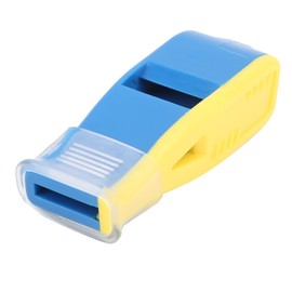 01 Silbato Deportivo, Silbato de Entrenador Profesional para Voleibol para Baloncesto para fútbol(10 * 6 * 4cm-Azul Amarillo)