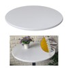 Perfk Waterproof Polyester Fitted Table Cover Cloth Decorative Round Tablecover
