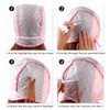 3 Pieces Hair Dye Cap, 3 Pieces Plastic Needles, Self-Contained