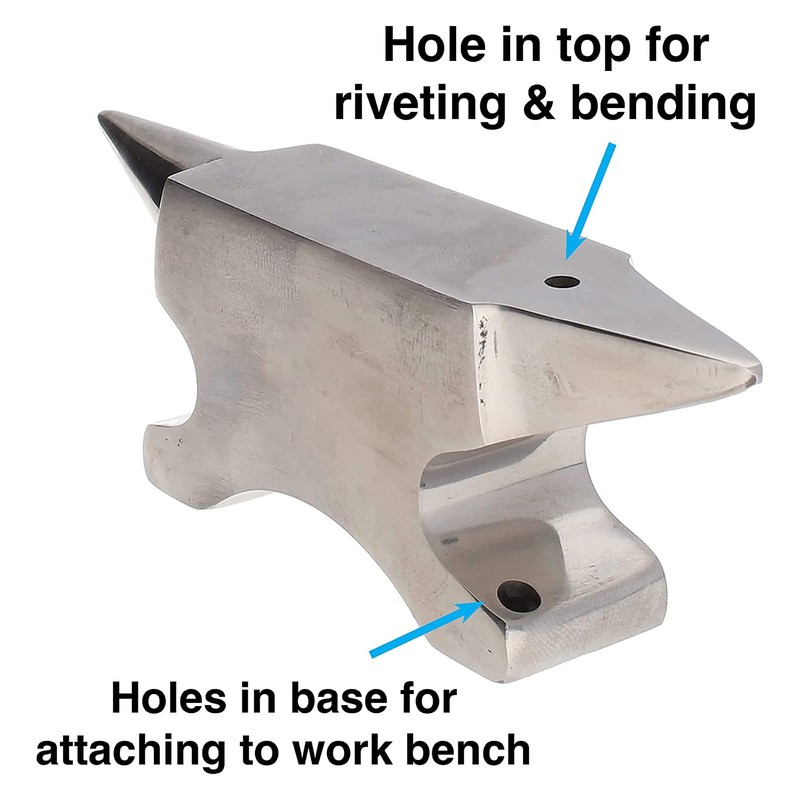 RTLR Metal forging anvil, hornamboss in compact size, made of