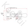 keehui Pair Marine Grade 316 Stainless Steel Anti-Rattle Lockable Hold