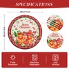 Arquiel Christmas Gingerbread Round Double-Layer Placemats, 14″, Set of 4