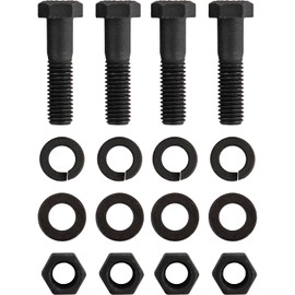 Buyers Products 8520 Replacement Pintle Hook/Combination Hitch Mounting Kit, Four 1/2". x 2" Grade 8 Bolts, Hex Nuts,Heavy Lock Washers, and Flat Washers