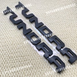 Unbranded 2pcs Door Side Emblem Badge For 2014-2024 Tundra SR5 4X4 Matte Black Replacement