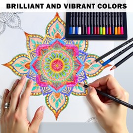 COLORCHIEF Colored Pencils 18 Count Adult Coloring Pencils for Adult Coloring Books Soft Core Coloring Pencils Colored Pencil Set Art Pencils for School Supplies Art Supplies