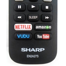 Sharp En2a27s Tv Remote Control For Sharp Smart Lcd Hdtvs Batteries Not Included