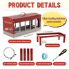 Automatic Chicken Waterer, Multi-Side Drinking Holes and Detachable Legs