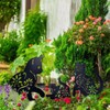 Feld Kunst Garten Metall Statue Dekoration, 3 Katze exponierte Silhouette