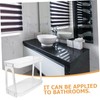 NOLITOY Bathroom Countertop Shelf Transparent Storage Organizer for Cosmetics Toiletries