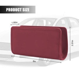 TNAIYH Car Trash Can, Leather Leakproof Mini Hanging Vehicle Door Garbage Container Bin, Multi-Function Portable Automotive Interior Storage Box, Universal for SUV RV Truck (Wine Red)