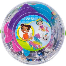 Perler Mystical Creatures - Juego de abalorio de fusibles, 8505 unidades, 13 patrones, cree en la magia