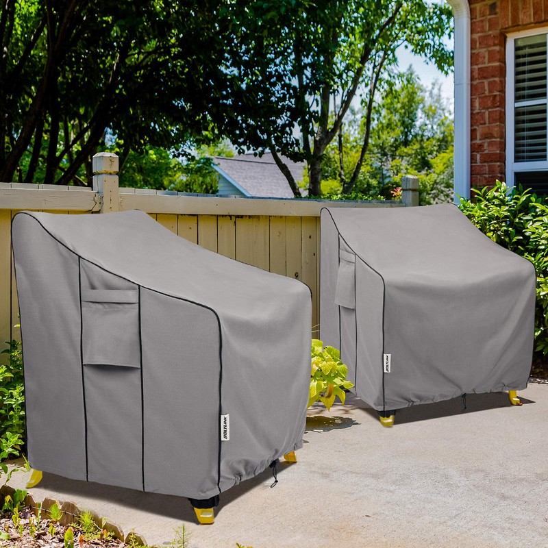 BOLTLINK Patio Chair Covers Waterproof, Heavy Duty Outdoor Furniture Covers