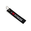 DonJordi I LOVE FITNESS Embroidered Keyring for Athletes & Fitness