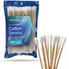 50 Biodegradable Long Cotton Swabs - 6 Inch Cotton Swabs