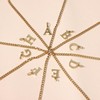 Jokmeo Gold Chain with Letter A-Z Pendant 14 Carat Gold-Plated