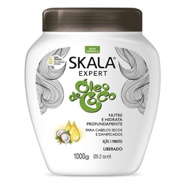 SKALA Expert Coconut Oil Oleo De Coco Hair Treatment Cream, 35.27 Oz, Deep Nourishing and Moisturizing, Vegan Formula