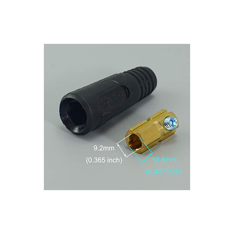 RIVERWELD TIG Welding Cable Recessed Plug Socket DKJ10-25 & EDKL10-25