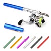 Collapsible Fishing Rod Reel Combo Mini Pen Fishing Pole Kit