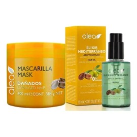 Kit De Mascarilla Dañados  Alea Serum Elixir Mediterraneo                                                                                             
