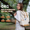 OKG 4-Digit Combination Zip Tie Lock - Anti-Scratch Stainless Steel