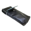 Soft Leather Spectacle Case Holder - Black & Blue Colour