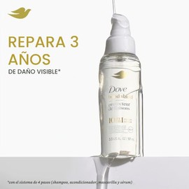 Dove Suero Bond Strength Para Cabello Químicamente Dañado Con Tecnología Bio-Protein Care Y Complejo Peptídico De 3.3 Onzas Líquidas