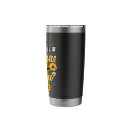 In a world full of grandmas be Mamaw Sunflower Grandma Stainless Steel Insulated Tumbler