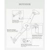 QBOSO Heavy Duty Lid Stay Hinges Folding Lid Support Hinge,Perfect