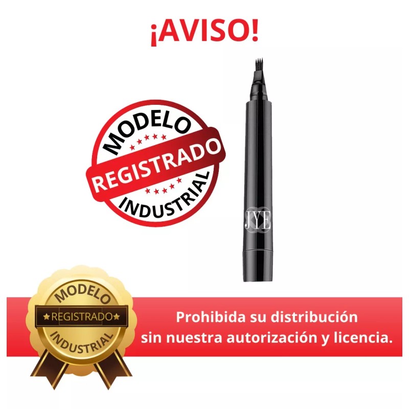 JYE Pincel Jye Boligrafo Efect Microblading Color Negro Eyebrow