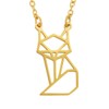 Annie Oak Geometric Fox Necklace 18 karat Gold Plated Jewellery