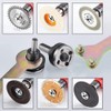 Yakamoz Drill Angle Grinder Adapter with Flange Nut Parts Set,