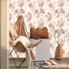 MuralPeel Modern Boho Pink Gold Floral Peel and Stick Wallpaper