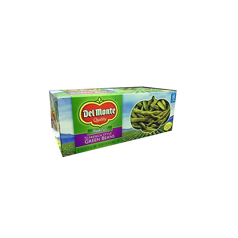Del Monte French Style Cut Green Beans Cans, 7.25-Pound