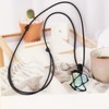 LERSUSI Handmade Natural Gemstone Crystal Pendant Necklace Stone Holder Necklace