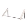 Laundry Hanger Retractable Wall Mounted White Folding Punch Free Installation