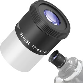 Alstar 1.25 Inch Plossl Telescope Eyepiece - 17mm Fully Multicoated Optical Lens for 1.25inch Astronomic Telescope and Astronomy Filters - 4 Element Plossl Design