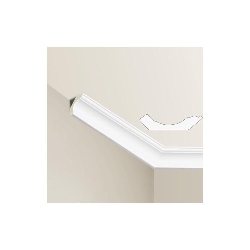 Ceiling Crown Molding Trim, 10 Pack High Impact Polystyrene Decorative