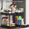 ukeetap 2 Pack Multi-Purpose Pull-Out Storage Organizers, Under Sink 12.8