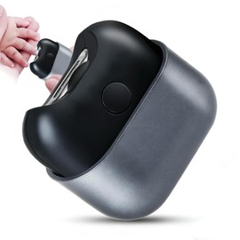 Electric Nail Clipper with Light, Automatic Nail Clipper Rechargeable with 2 Speeds and Nail Chip Storage for Babies, Children, Adults, Caregivers and Seniors