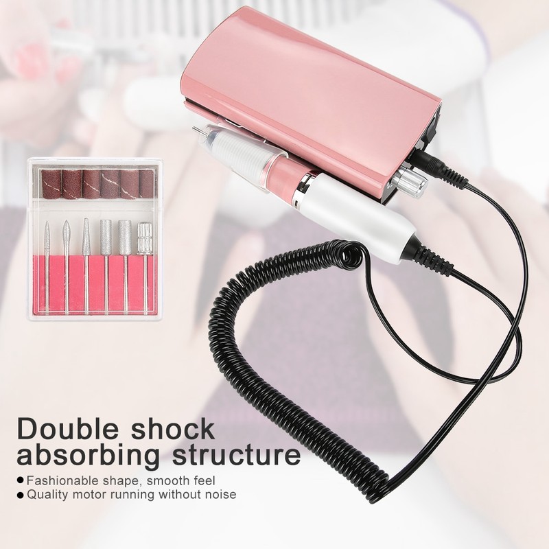 Rechargeable Nail Drill Machine Manicure Pedicure Polishing File Nail Art