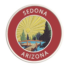 Lake Dock - Sedona - Arizona 3.5" Embroidery DIY Iron or Sew-on Decorative Patches Vacation Adventure Theme Novelty Applique