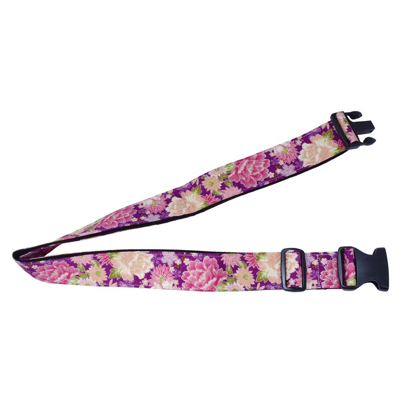 Fance VFS-164611PUR Travel Goods Suitcase Belt, Japanese Pattern, Adjustable Length,