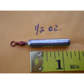 HOME MADE 10 PCS. BOTTOM BOUNCER PENCIL SINKER 1/2 OZ. W/#7 RED BARREL SWIVEL