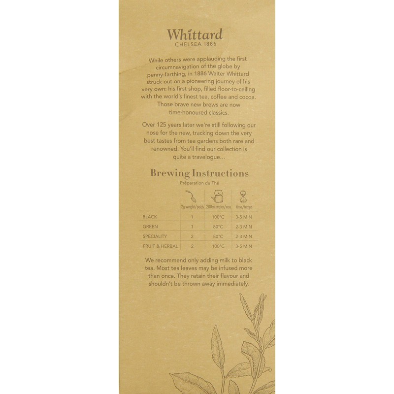 Whittard of Chelsea Mango and Bergamot Loose Tea Pouch 100